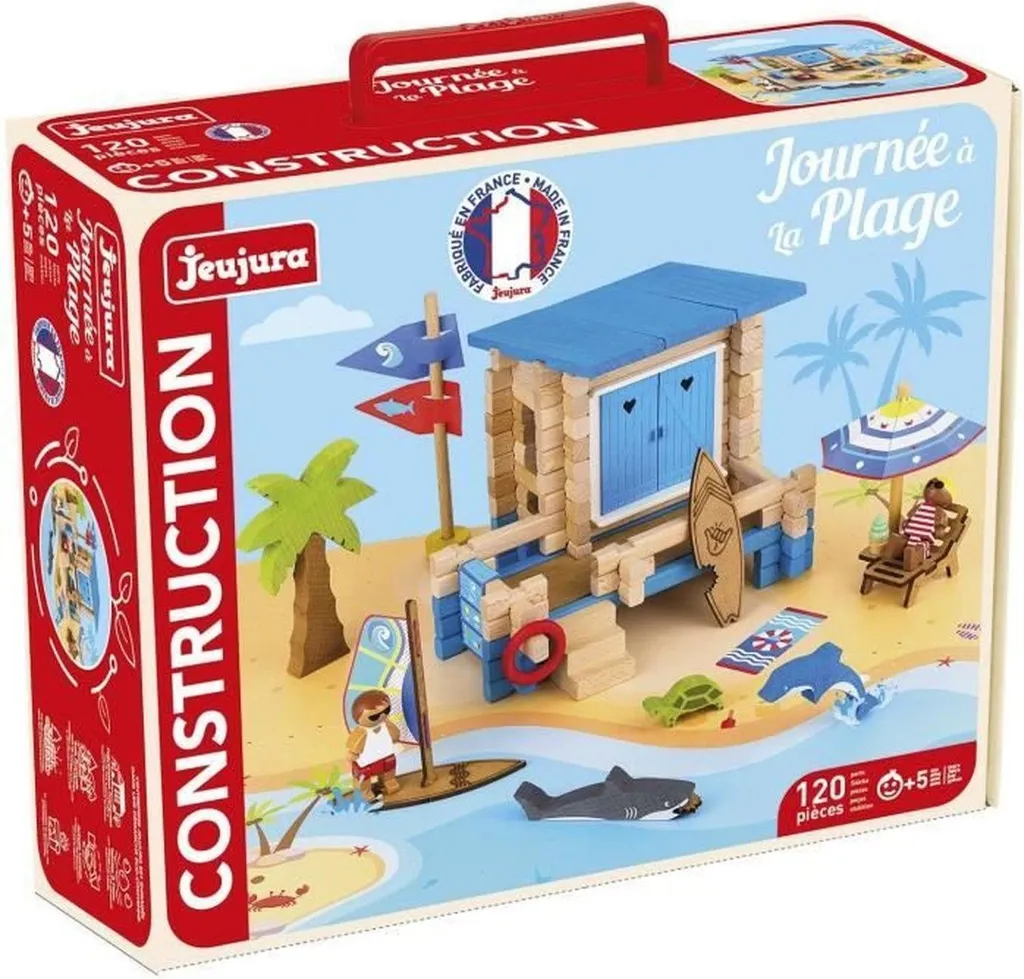 Jeujura Beach Day : Le jeu de construction bois loin des écrans