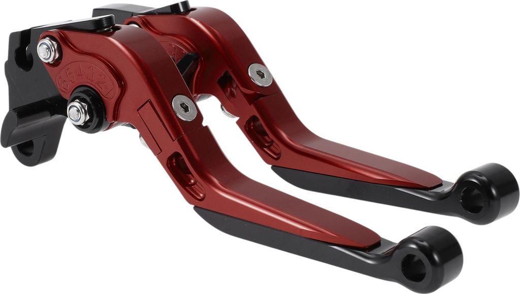 Kurz Lang Bremse Kupplung Hebel für Yamaha WR125X 2009-2015 Verstellbarer Motorrad Lenker Bremshebel Aluminium Legierung Rot Griff Schwarz Ende