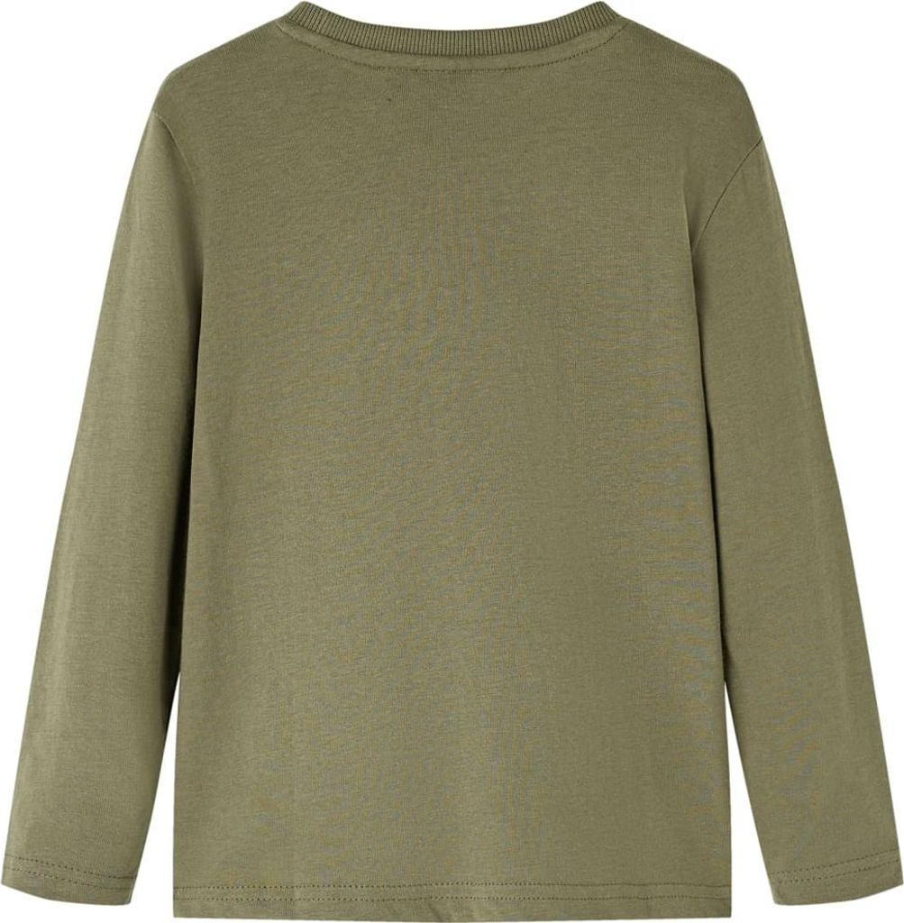 vidaXL Kinder-Langarmshirt Khaki 116 Produktbild 