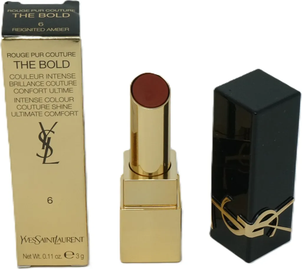 Rouge à Lèvres Hydratant YSL The Bold 06 Reignited Amber Fini Brillant