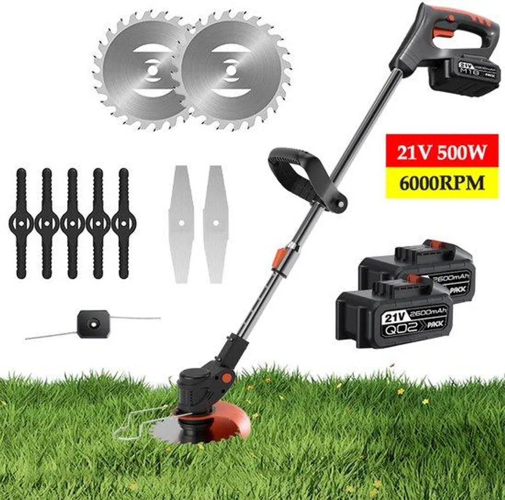 Taille-haie pour l'entretien du jardin - 500W Sans Fil et Ajustable