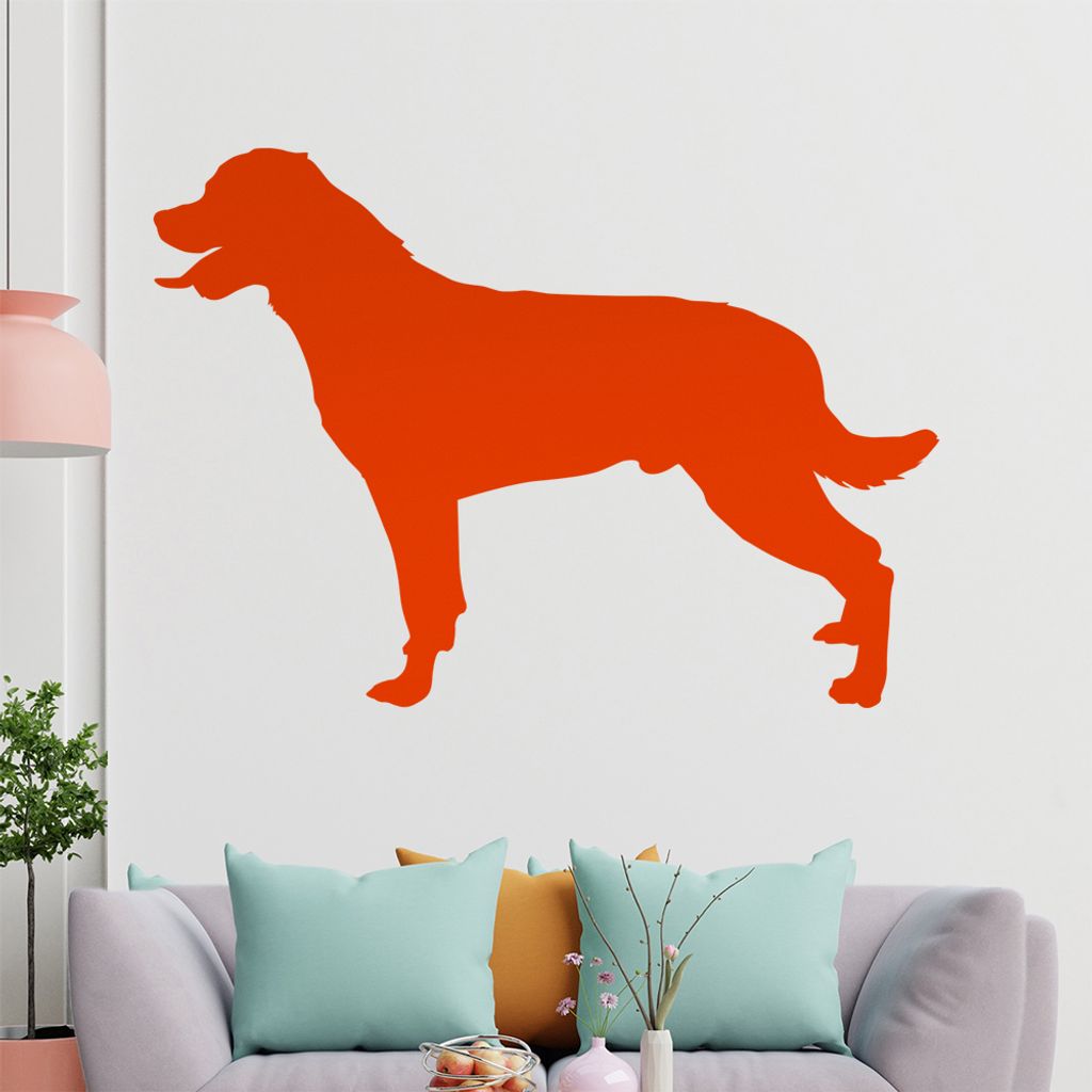 KIWISTAR Rottweiler Silhouette Wandtattoo in 6 Größen - Wandaufkleber Wall Sticker - Dekoration, Küche, Wohnzimmer, Schlafzimmer, Badezimmer