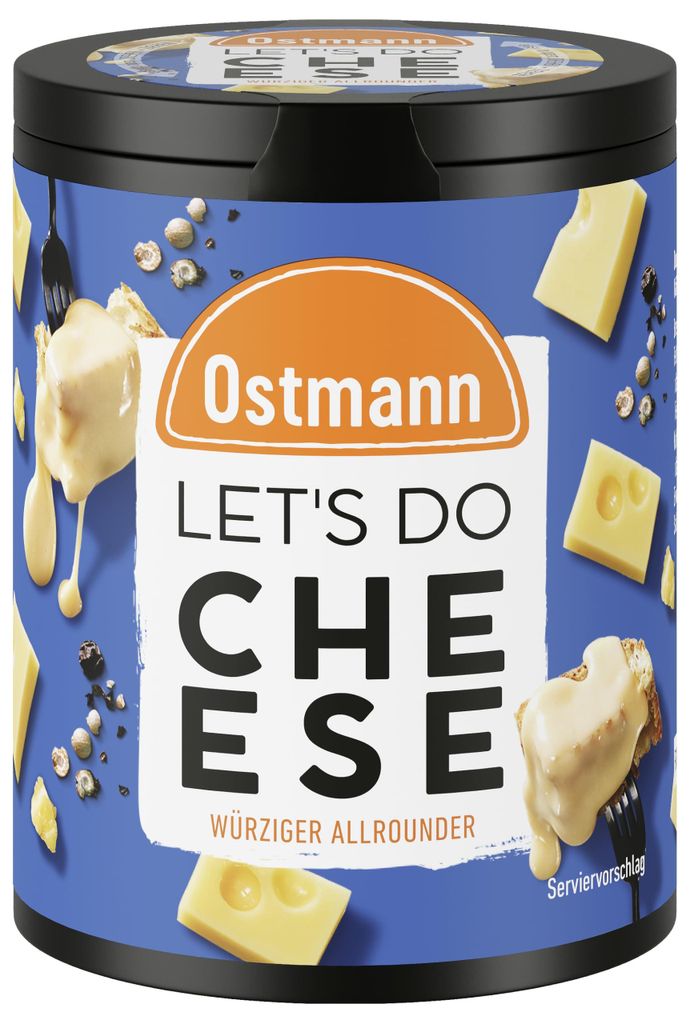 Gewürz-Topping Ostmann Let's Do Cheese 40 g Metalldose Käse Produktbild 