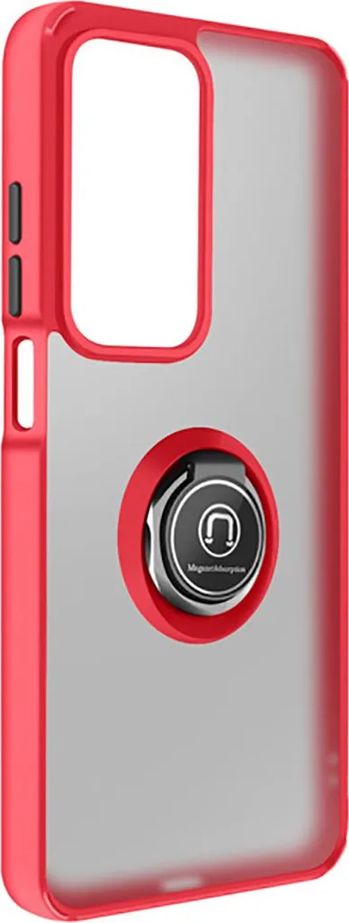Avizar, Cover Oppo A5 Ring Holder Magnet Fix Stand Function, Rosso