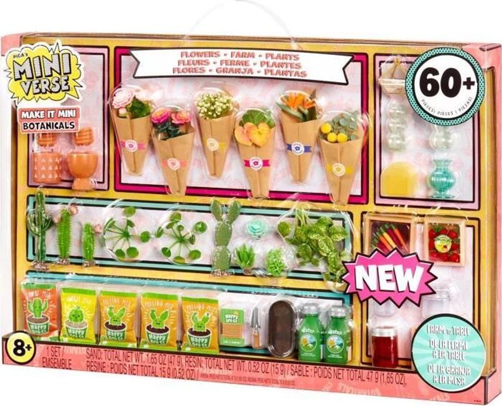 MGA Miniverse Botanicals Mini Pflanzen Resin Bastelset, Kreatives Spielzeug, Nicht essbar, 8+ Jahre