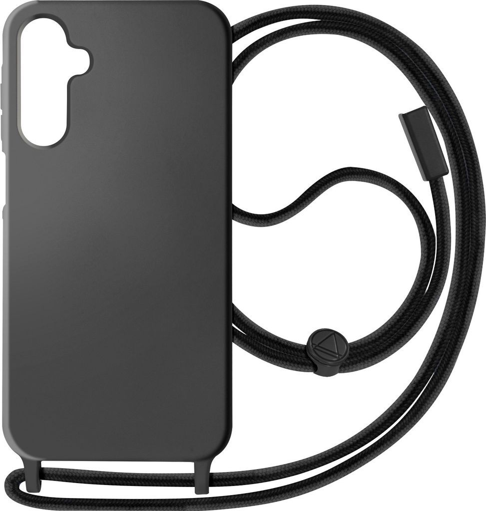 Avizar, Kettenhülle für Samsung Galaxy A15 80cm Kette, Schwarz