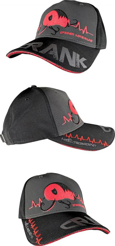 Cappellino Hotspot Design Crank Nero-Grigio - Abbigliamento Pesca 010102599