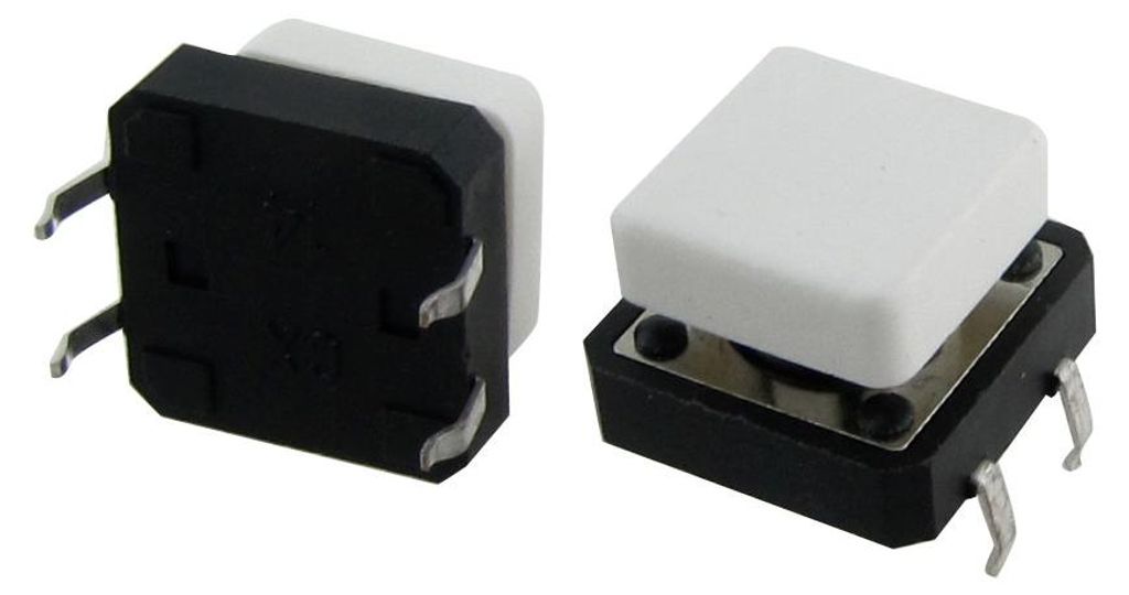 20stk momentanen Takt taktile Taster Schalter 12 x 12 x 8 mm 4 Pin DIP W Cap