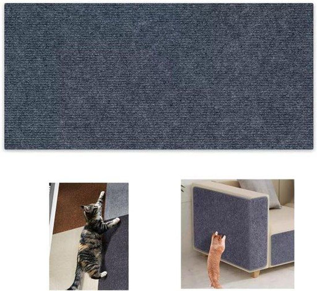 Famanu Kratzmatte selbstklebend 60x100 cm – Schutz für Möbel und Polstermöbel – Dunkelgrau