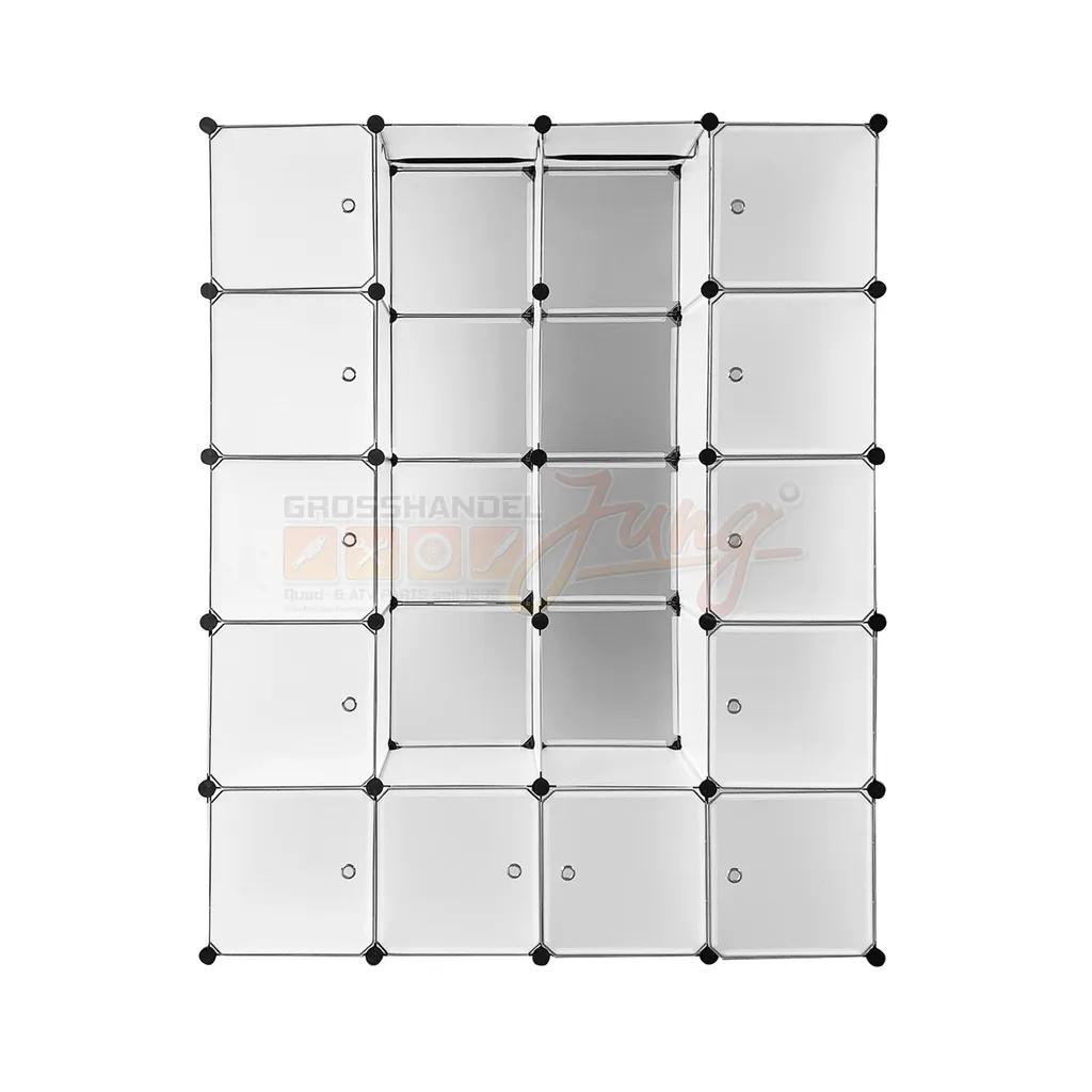 Système de Rayonnage Wien Blanc 20 Boxen pour une Organisation Maximale