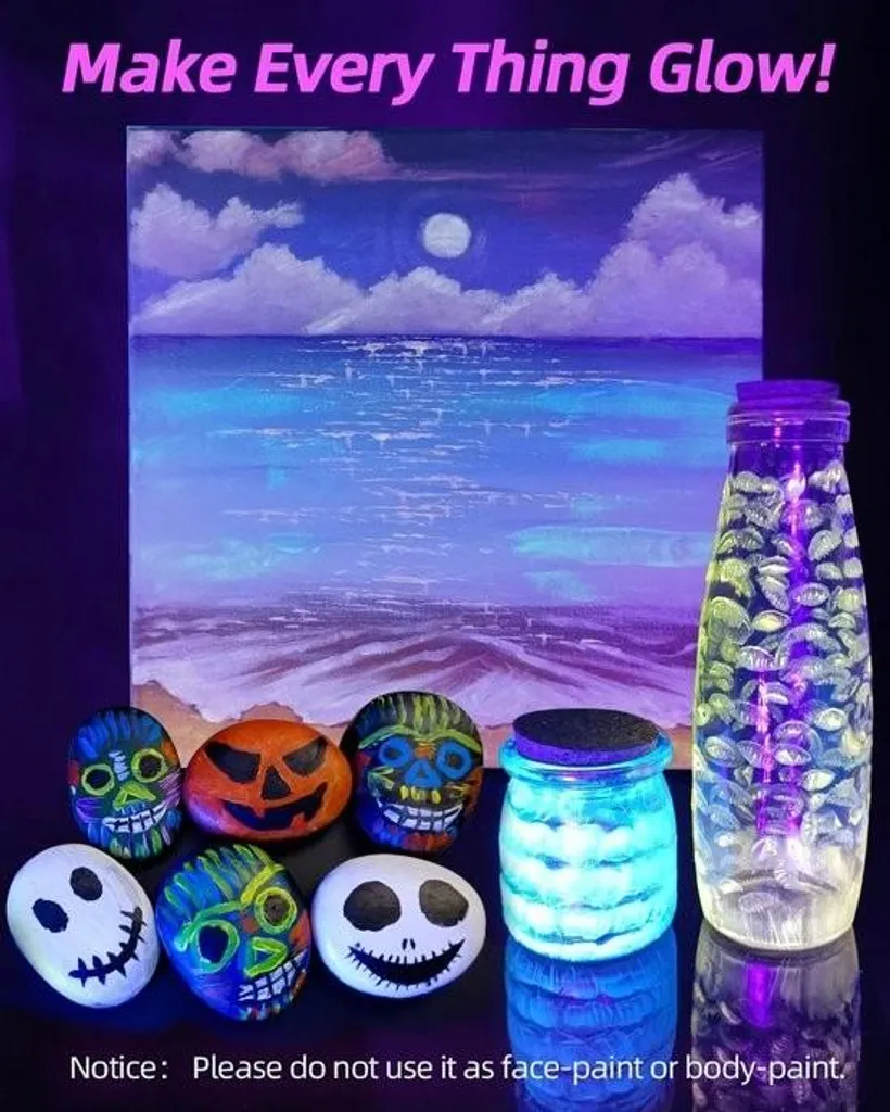 Peinture acrylique phosphorescente pour voir vos décors dans le noir - 4