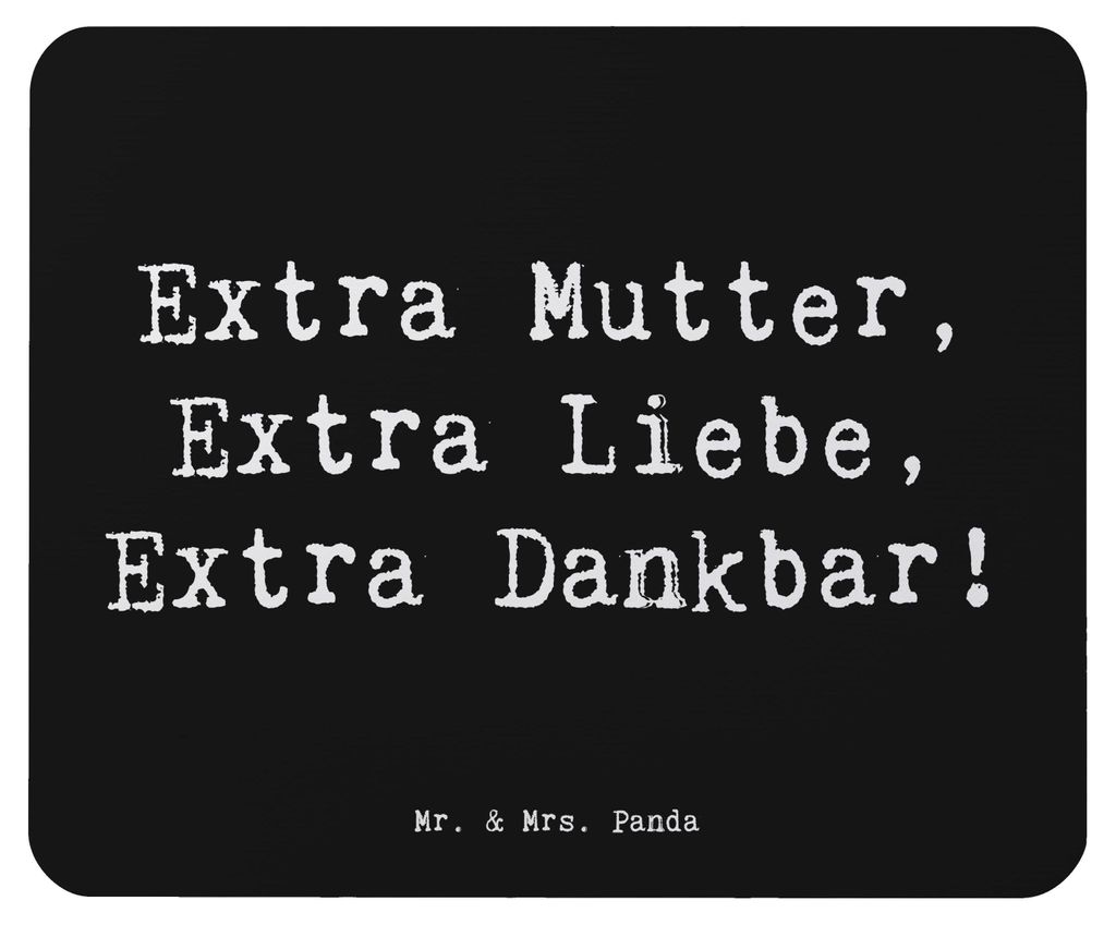 Mr. & Mrs. Panda Mouse Pad Spruch Bonusmutter Extra Liebe - Produktbild 