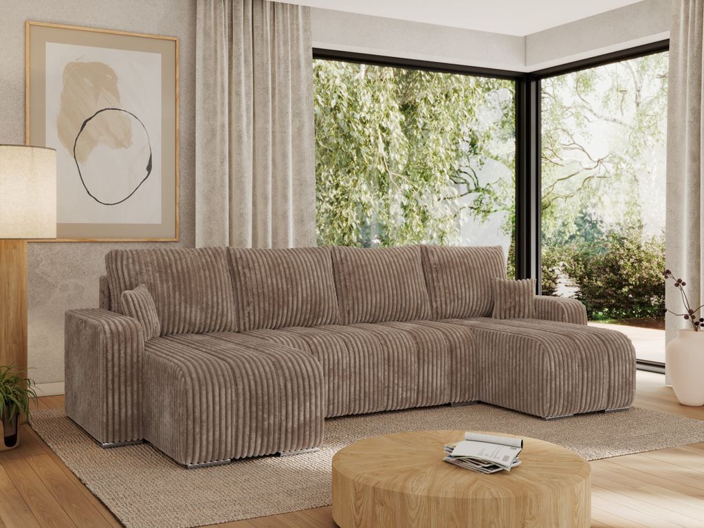 MKS MEBLE Sofa mit Schlaffunktion - Ecksofa mit Produktbild 