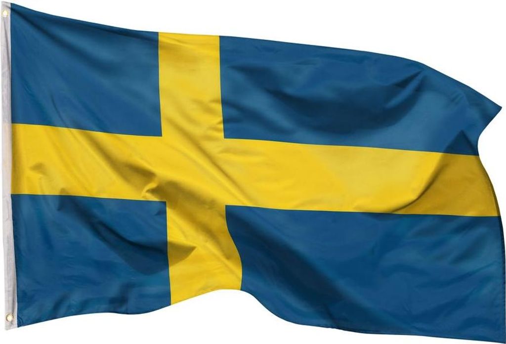 PHENO FLAGS Schweden Flagge 90 x 150 cm Schwedische Fahne Produktbild 