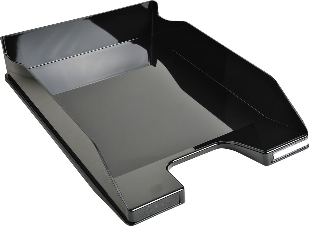 Exacompta 6x Briefablage COMBO MIDI, Kollektion Office, Schwarz Glossy, 113214D