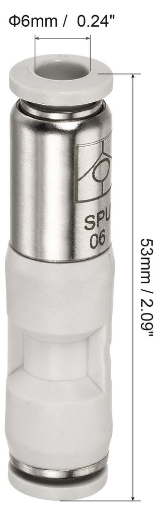 Rš¹ckschlagventil 6mm Innendurchm. Inline Luftschlauch Verschraubung zum Pneumatischen Schnellanschluss Anschlie?en fš¹r Vakuum Luftkompressorp...