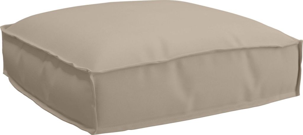 Möbel Palettenkissen für Sitz Taupe 50x50x12 cm Oxford-Stoff - Gartenmöbelauflagen 42001473