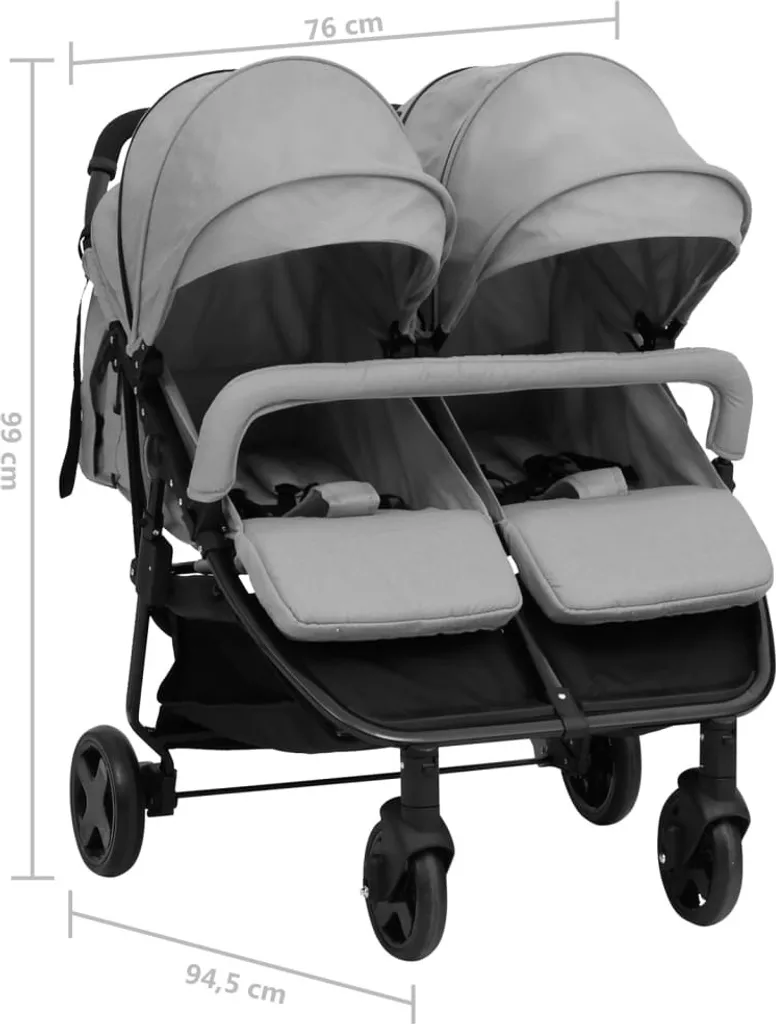 Poussette double compacte pour frères et sœurs : circulez sans encombre - 12