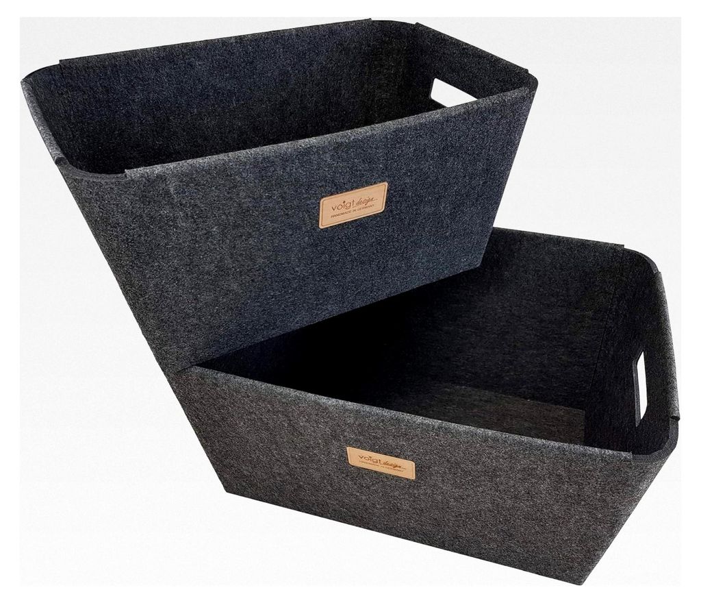 Filzkorb für den Einkauf, Autokorb, Holzkorb, Tragekorb, Kaminholzkorb, Aufbewahrung