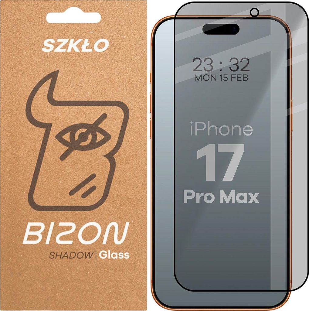 Gehärtetes Glas mit Privatschutzfilter für iPhone 17 Pro Produktbild 