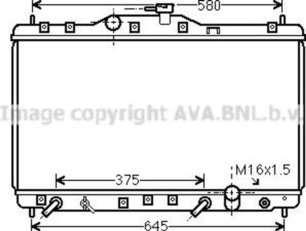 Solution de Refroidissement Moteur pour Legend : Radiateur AVA HD2074 Neuf