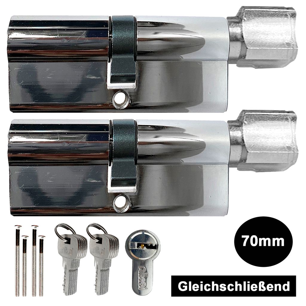 2x Knauf Zylinderschloss Schließzylinder Tür Zylinder Produktbild 