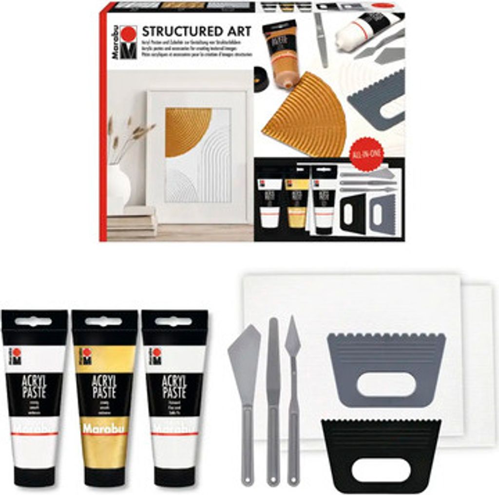 Marabu Acrylpaste Set Structured art All in one Produktbild 