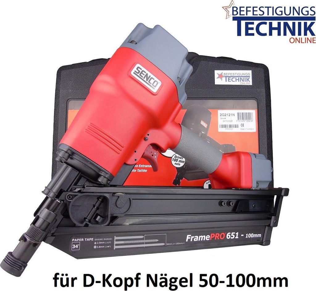 Senco Druckluft Streifennagler FramePro 651 50-90mm für Produktbild 