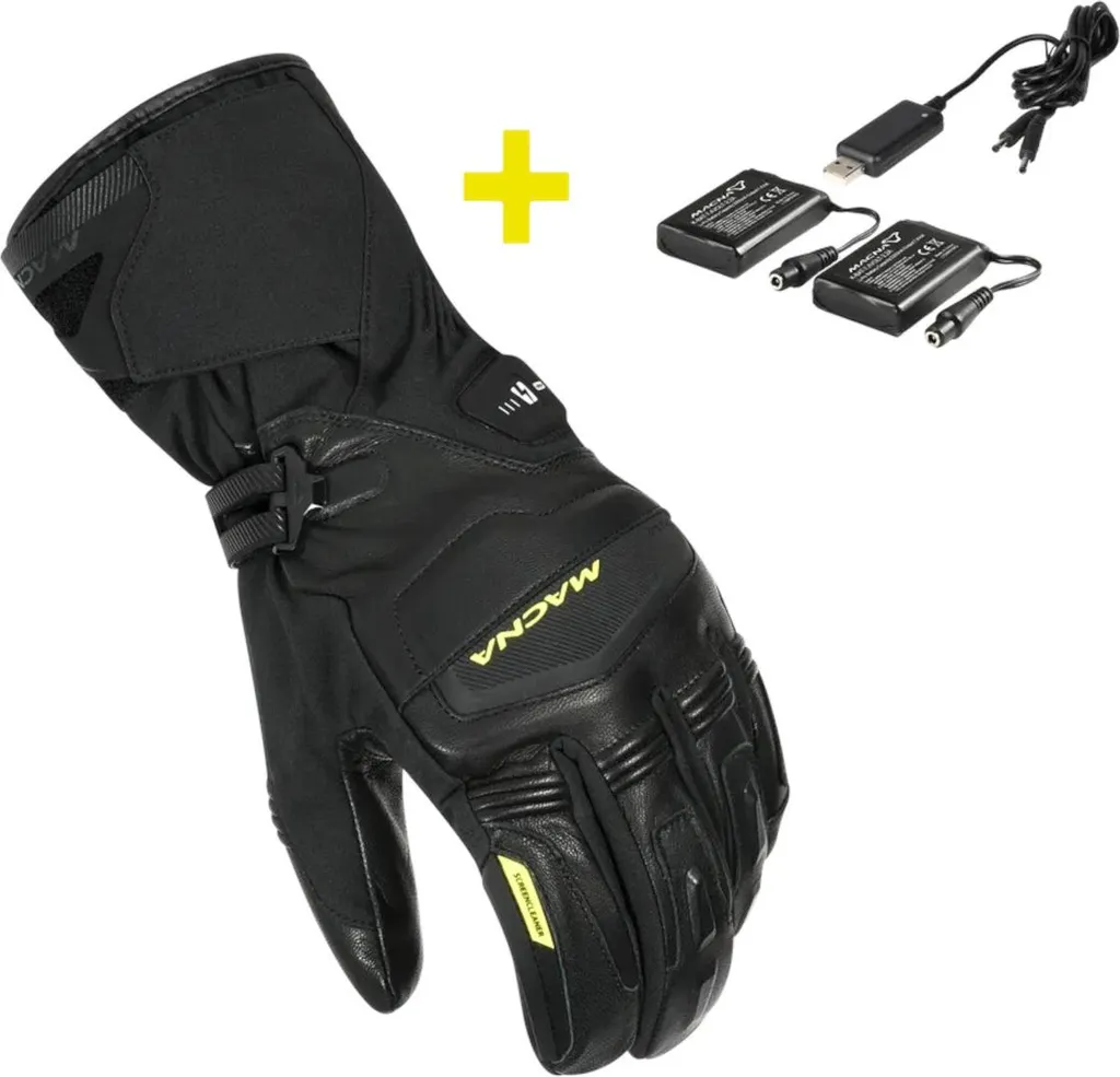 Gants moto chauffants pour rouler sous la pluie : Macna Azra RTX noir