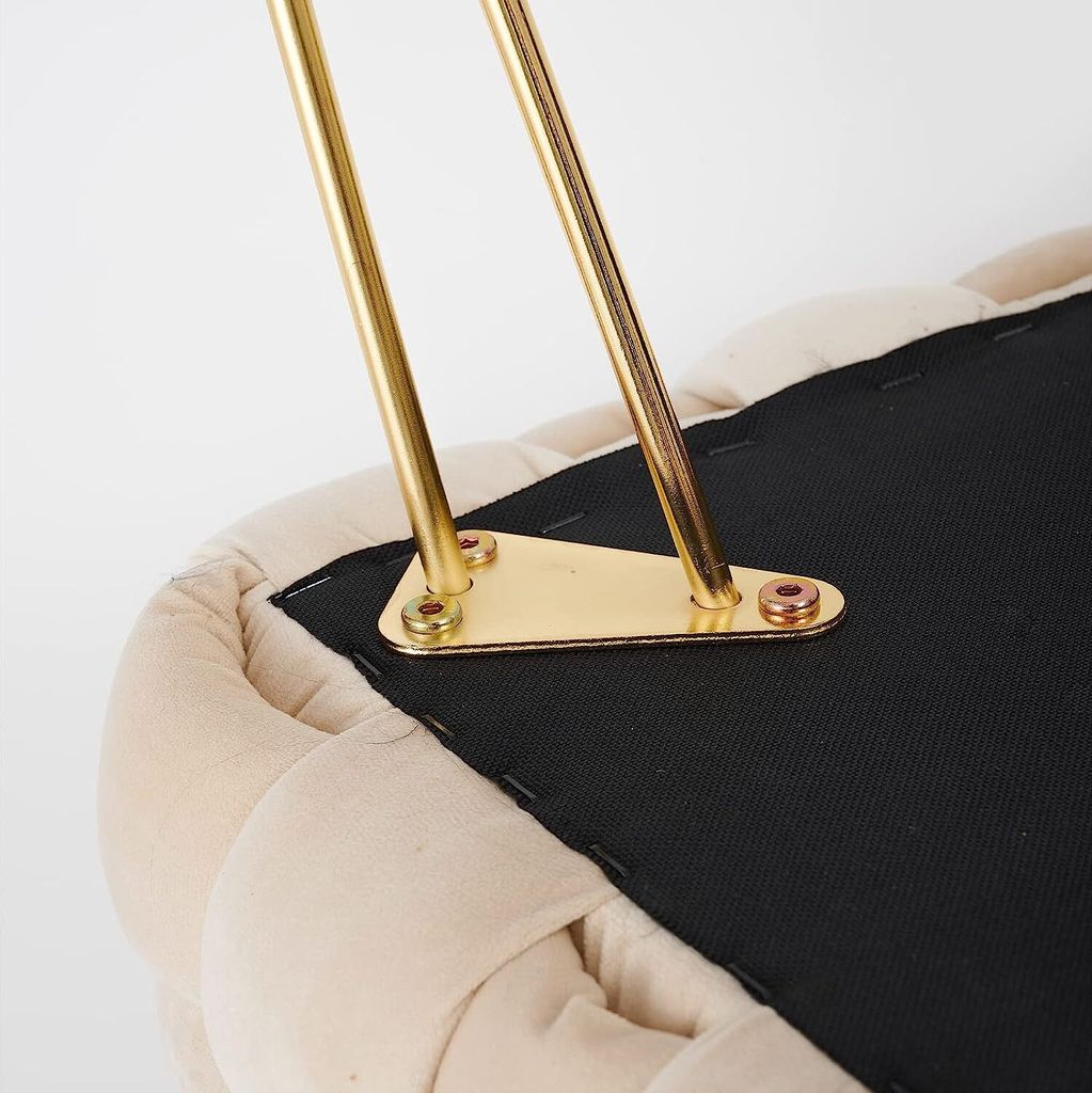 Theo&Cleo Moderner Velvet SitzBank, Quadratisch Produktbild 6