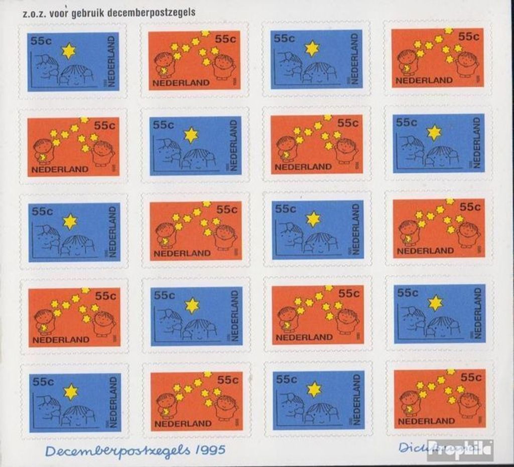 Briefmarken Niederlande 1995 Mi 1561-1562 Folienbogen (kompl.Ausg.) postfrisch Dezembermaken