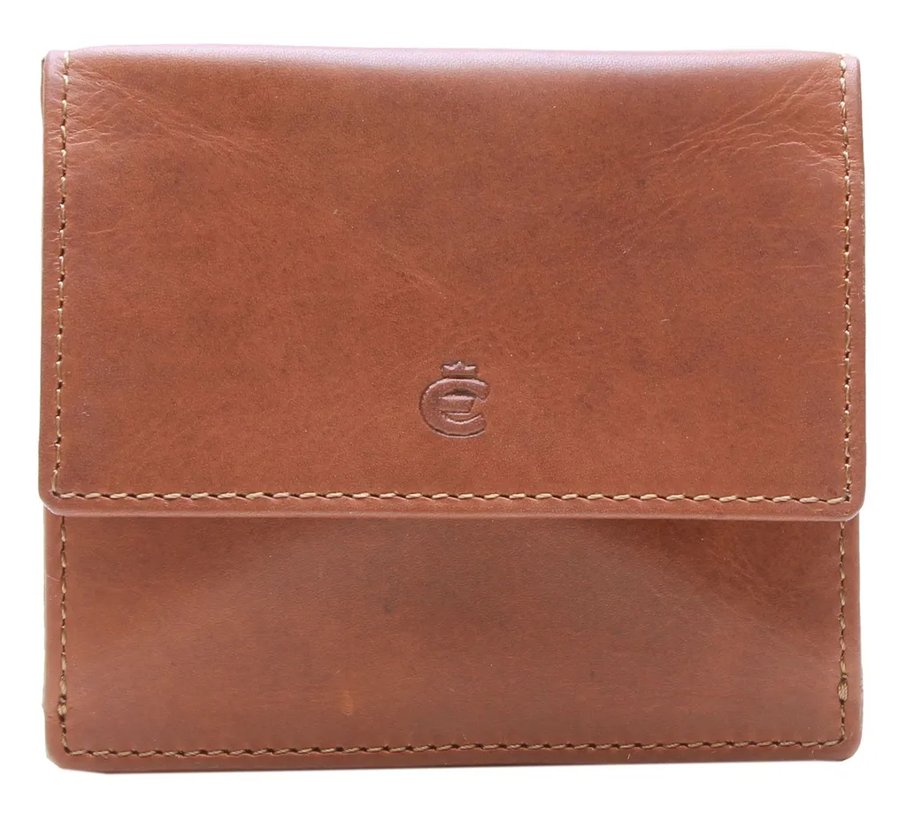 Petit Portefeuille Viennois Esquire Dallas en Cuir Brun pour Homme Moderne