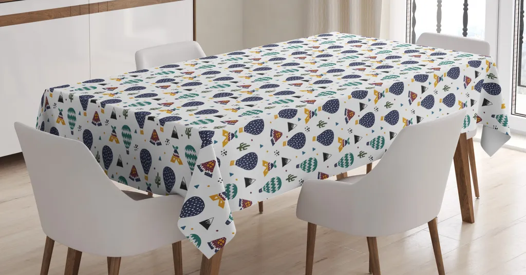 Tovaglia per Famiglia ABAKUHAUS 140x240 - Antimacchia e Coloratissima