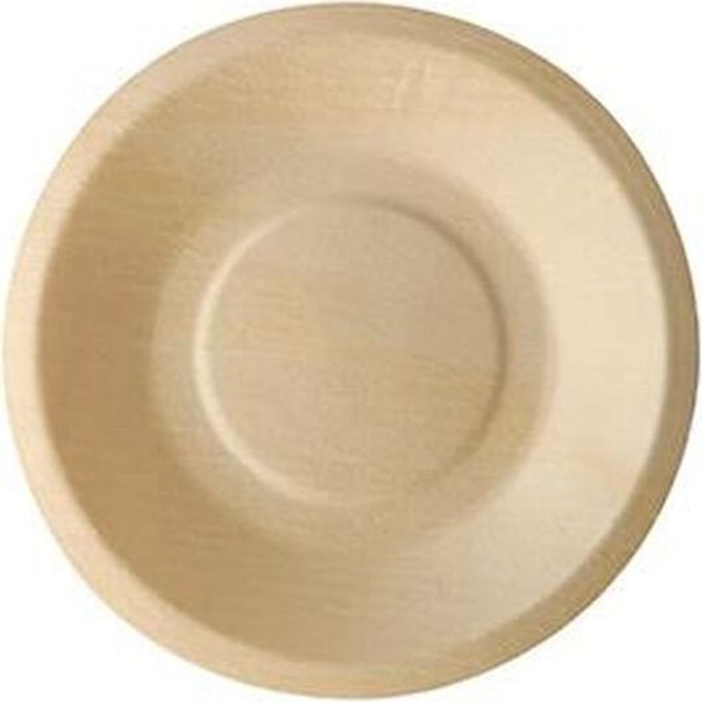 Papstar Fingerfood-Teller aus Holz "pure" rund Ø 14 cm, 10 x 50 Stück