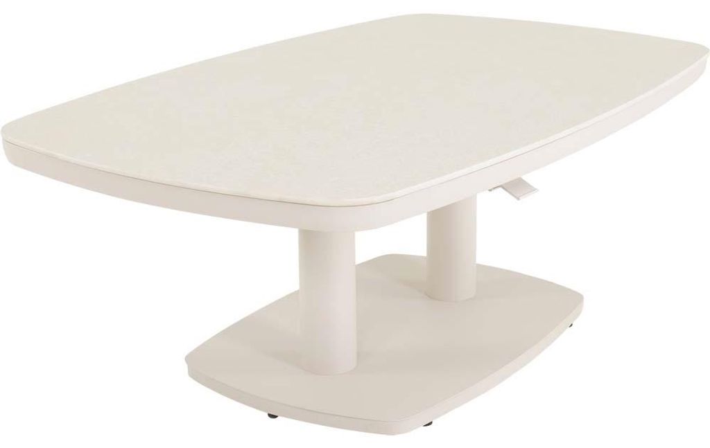 Lesli Living - Gartentisch Geneva - Beige - 135x83cm Produktbild 