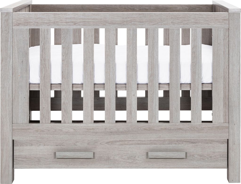 Europe Baby Juno Babybett mit Schublade Grau 70 x 140 cm | Babyzimmer Ideen