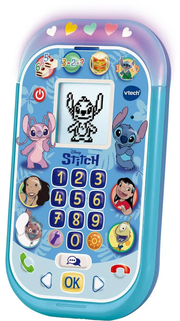 V-Tech Stitch - Téléphone Portable Éducatif Interactif Lilo & Stitch