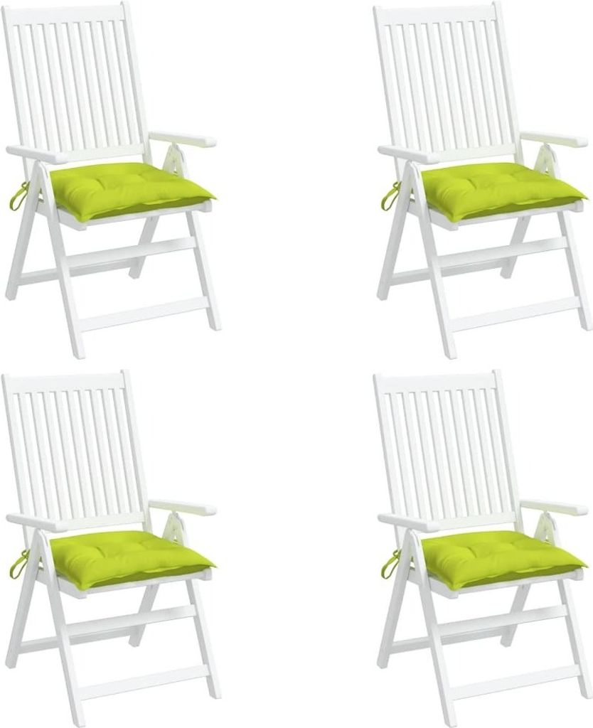 (Robust Möbel)Gartenbankauflage - CLORIS - Palettenkissen 4er set - modernes Design - Sitzkissen/Polsterauflage - Hellgrün 50x50x7cm Oxford-G...