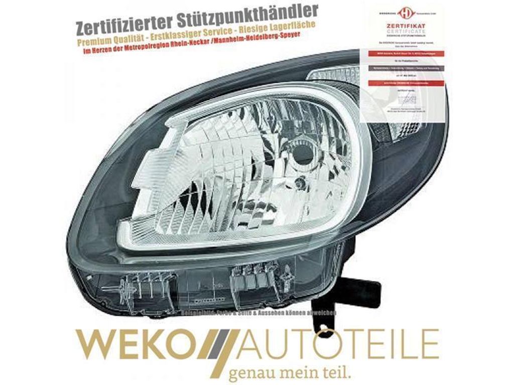 Scheinwerfer rechts DIEDERICHS 4414782 für RENAULT