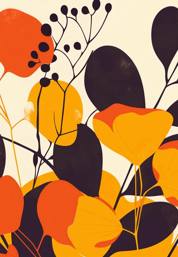 Plakat 68x98cm Gartenpalette