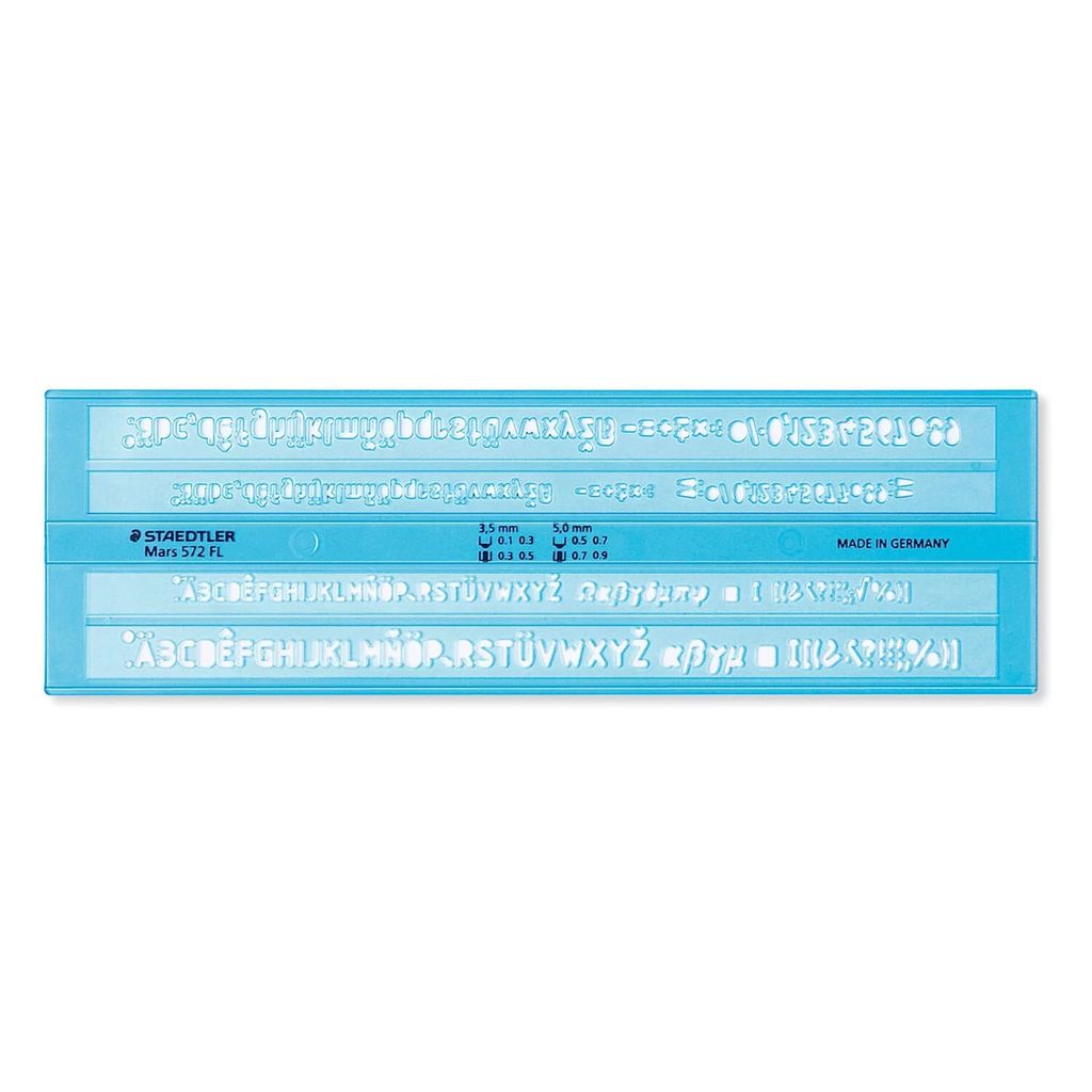 STAEDTLER Schriftschablone Mars 572 FL blau