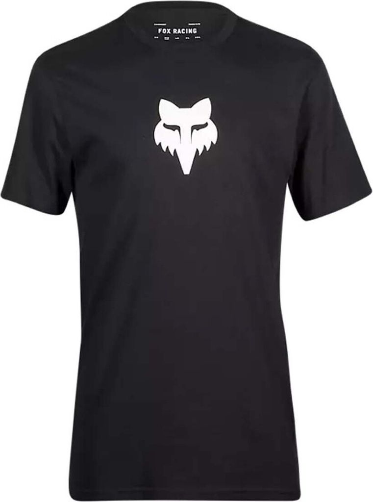 FOX Kurzarm Fahrrad-Shirt - FOX HEAD PREMIUM - Schwarz 2XL