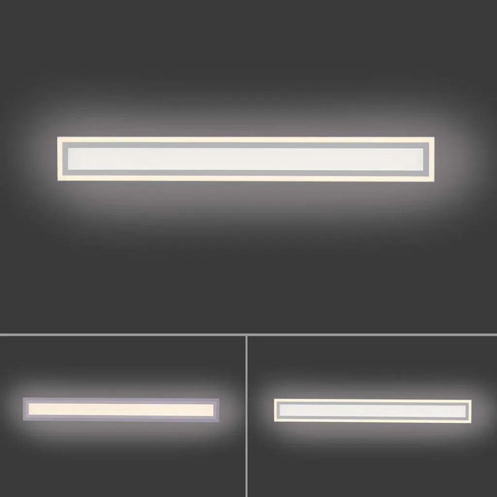 Plafonnier LED Panneau Rectangulaire 100 cm à Intensité Variable Dimmable - 12