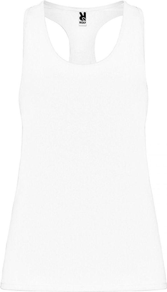 Roly CA6656 | Damen Shirt Aida Woman Tank Top - Farbe: White 01 - Größe: S