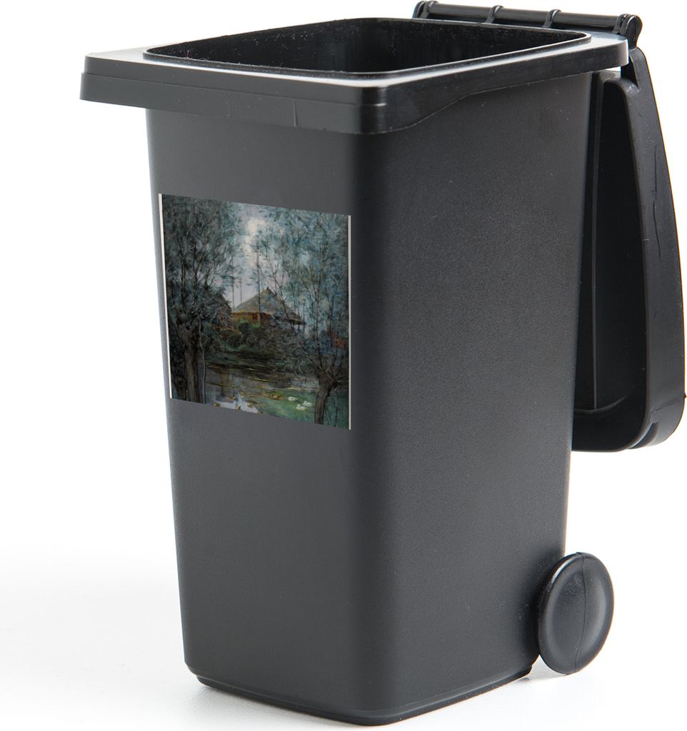 MuchoWow Mülltonnenaufkleber Heuhaufen - Piet Mondrian 40x40 cm - Abfall-Aufkleber - Container - für Abfallcontainer