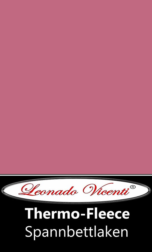 Thermofleece Spannbettlaken 120-130x200 cm Rosa Warm Winter Produktbild 