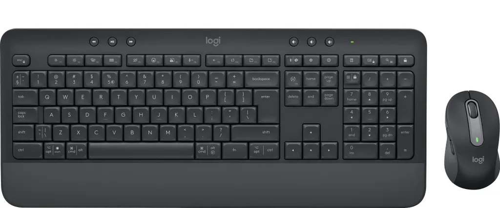 Combo Logitech Signature MK650 pour bureau professionnel sans fil QWERTY