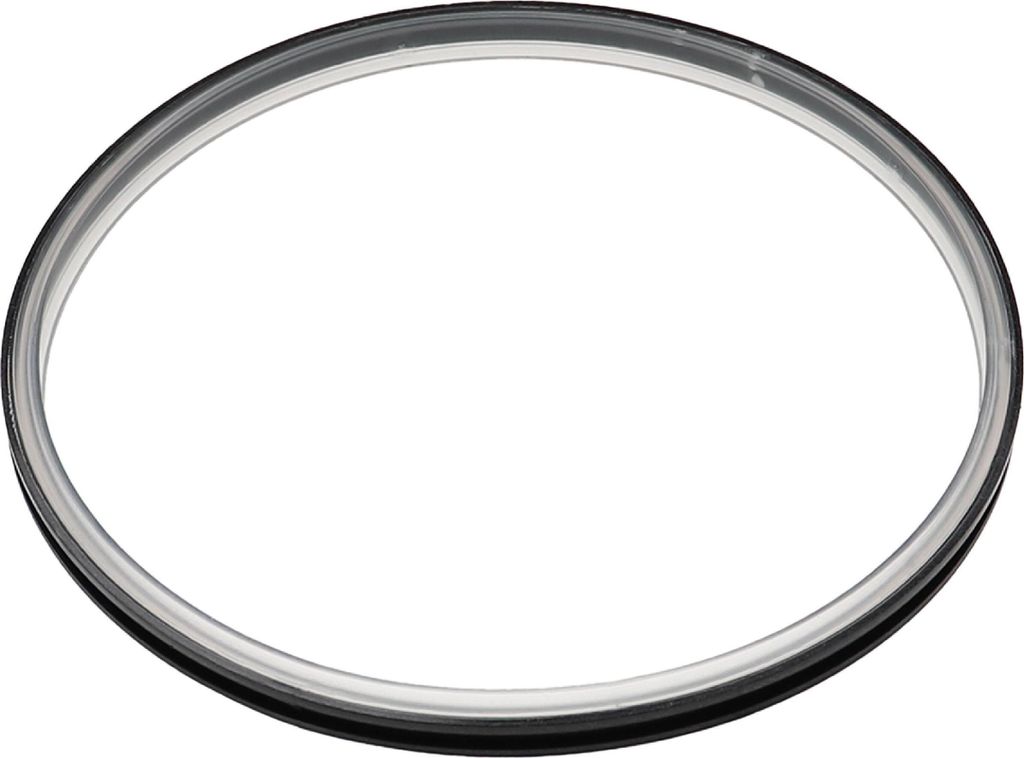 vhbw Deckeldichtung kompatibel mit Vorwerk Thermomix TM31 Küchenmaschine - Dichtungsring Schwarz Transparent