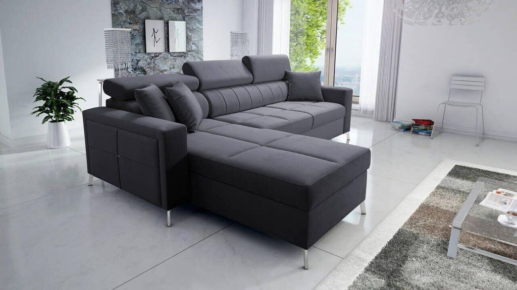 SID I Mini mit Schlaffunktion und Bettkasten, für das Moderne Wohnzimmer, Gästezimmer
