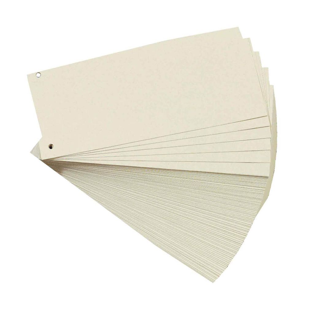 Herlitz Trennstreifen für DIN A4 Manila Karton chamois 100 Trennstreifen
